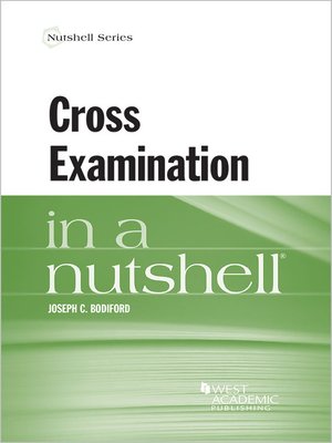 cover image of Cross Examination in a Nutshell